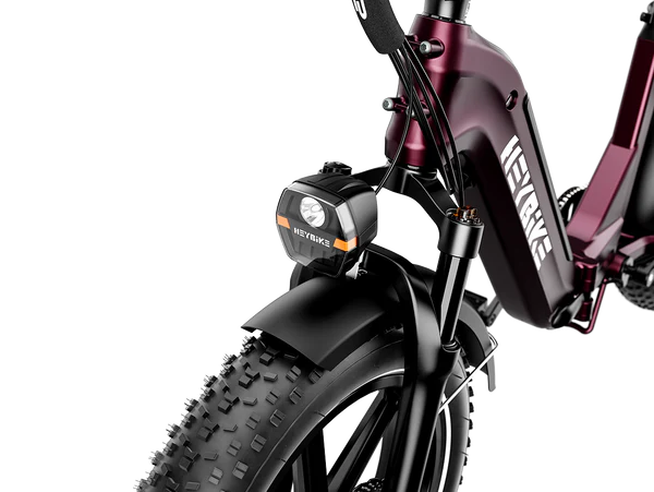 Heybike Ranger  S Powerful Folding E-bike with Fat Tires for Versatile Usages-Blue