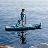 June Nano Kids Inflatable Fishing Paddle Board Kayak Hybrid 9'6"