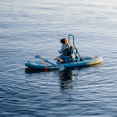 June Nano Kids Inflatable Fishing Paddle Board Kayak Hybrid 9'6"