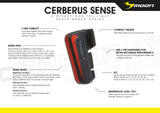 MOON CERBERUS SENSE W/RIDER SYNC 150LM TAIL LIGHT (88787)