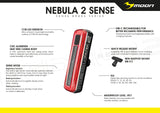 MOON NEBULA-2 SENSE 350LM TAIL LIGHT (88770)