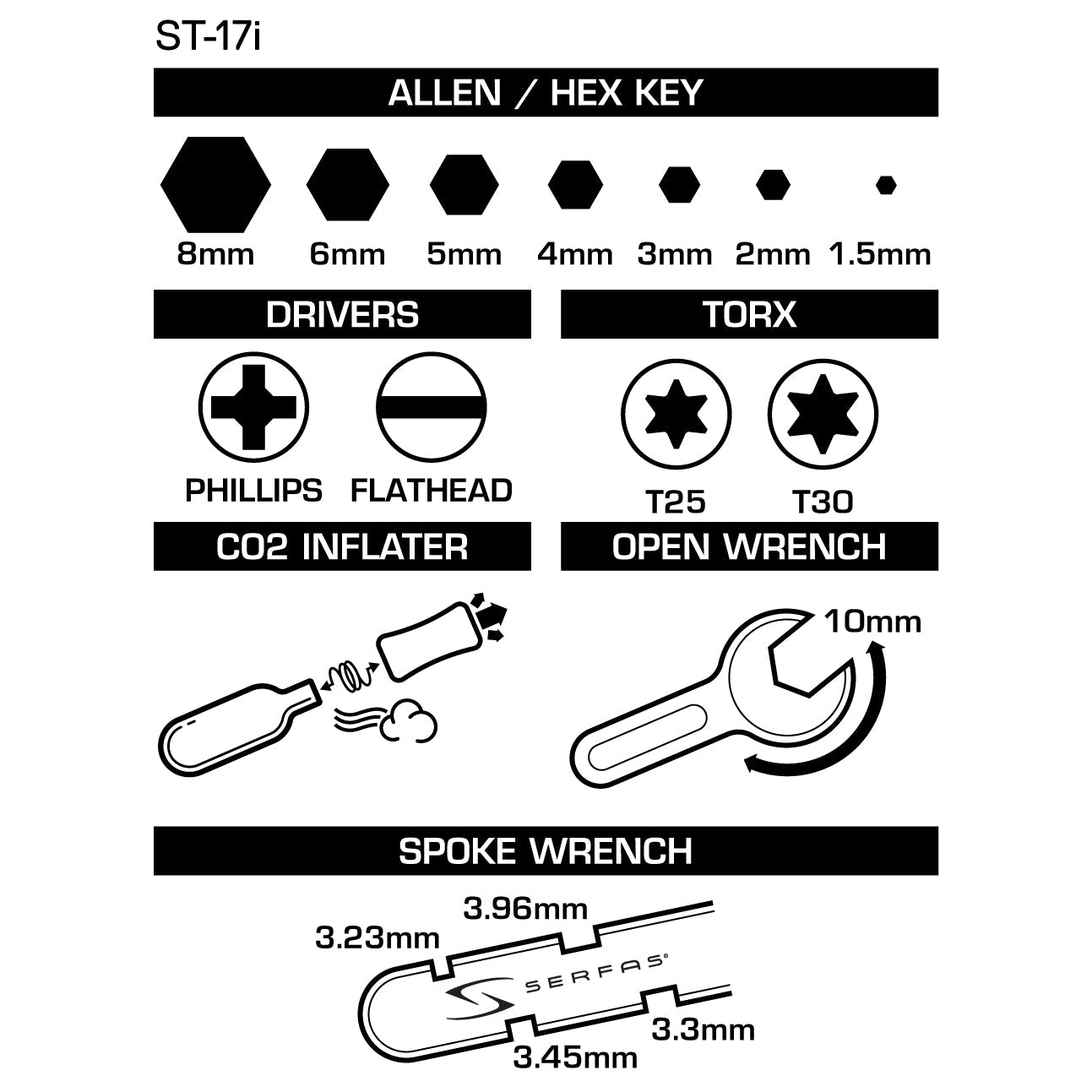 (ST-17i) CO2 Inflator Tool