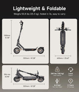 NAVEE   ST3   Pro   Electric   Scooter｜Damping   Arm™   Suspension｜46.6miles   Eco-range｜1350W