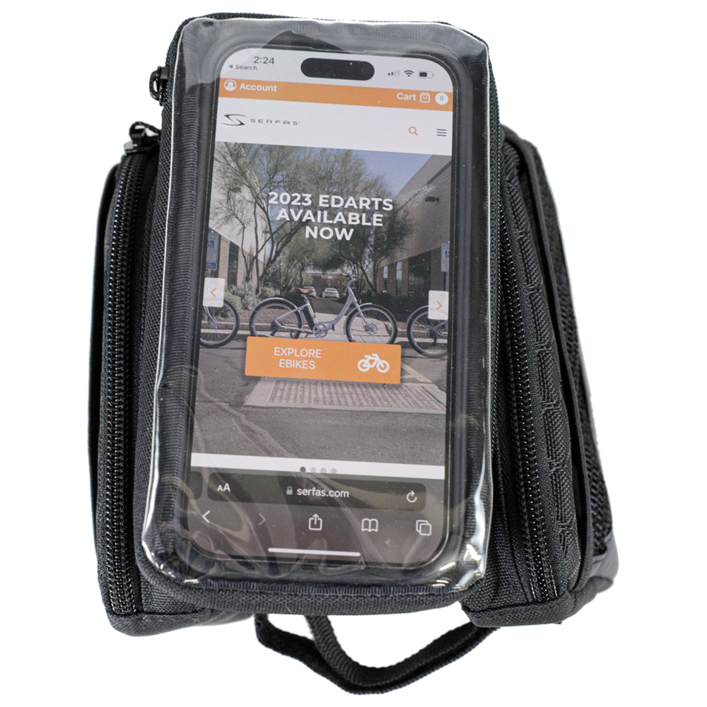 (LT-STM5BK) Stem Dual Phone Bag - Zipper
