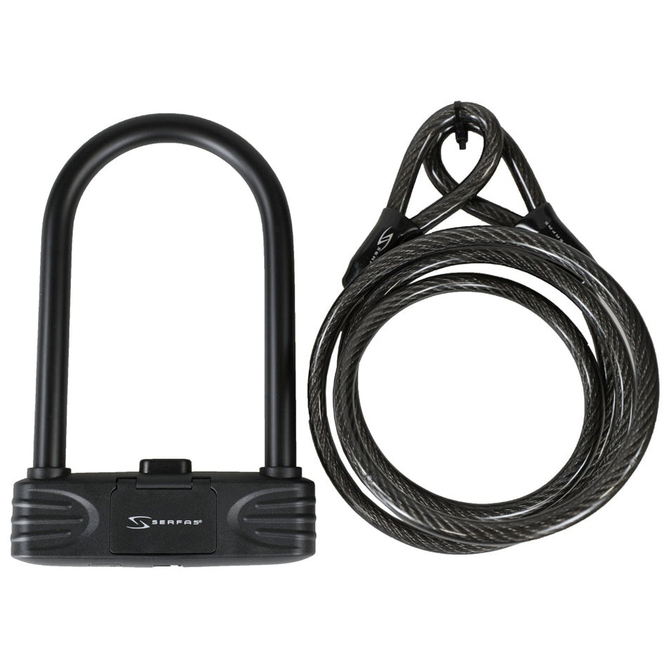 (ULC-165C) Combination U-Lock With Cable
