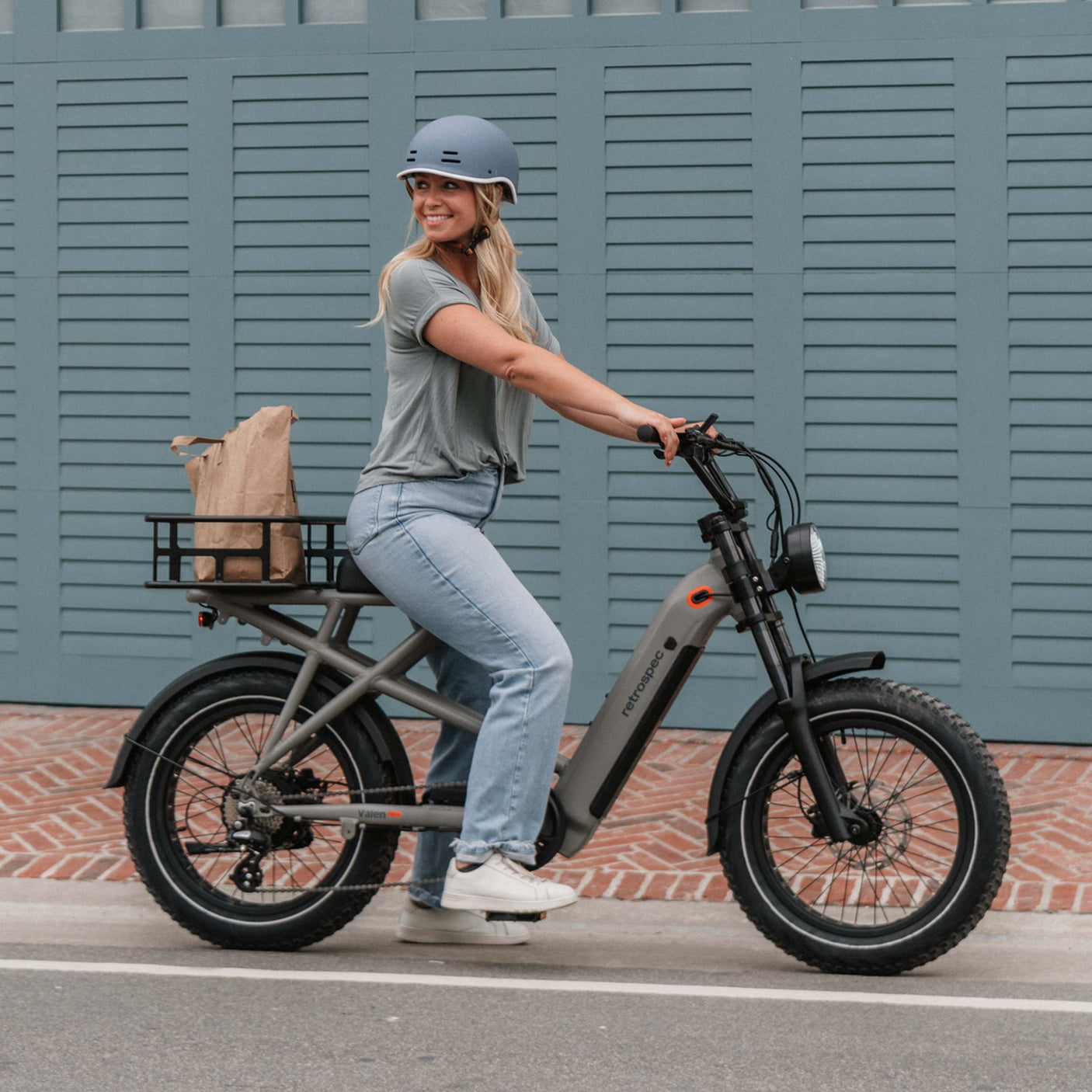 Valen Rev+ Fat Tire Electric Bike - Step Through