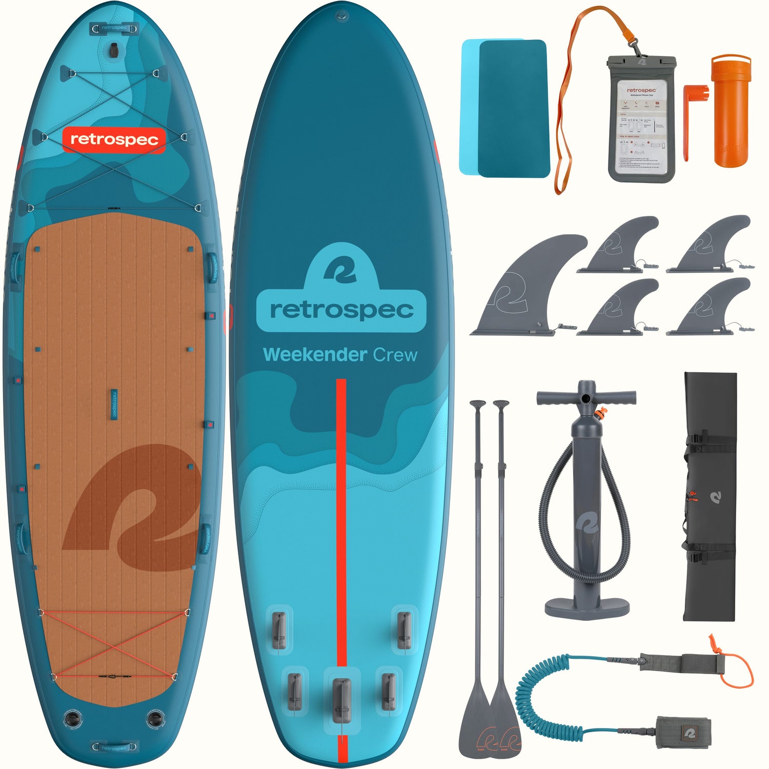 Weekender Crew Multi-Person Inflatable Stand Up Paddle Board 12’