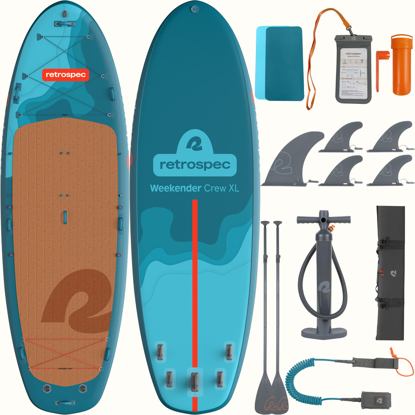 Weekender Crew XL Multi-Person Inflatable Stand Up Paddle Board 15’