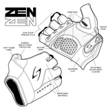 ZSM-HV Men's Short Finger Zen Hi-Vis
