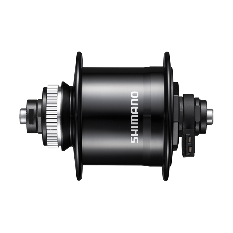 HUB DYNAMO, DH-UR700-3D, 6V 3W, FOR DISC BRAKE(CENTER LOCK), 36H, 100X108MM, QR(BLACK 133MM), FOR 26-28 INCH, E2 TERMIN AL, W/SM-DH10, BLACK