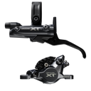 DISC BRAKE ASSEMBLED SET/J-kit, DEORE XT, BL-M8200(R), BR-M8200(R), W/O ADAPTER, METAL PAD(W/FIN), 1700MM HOSE (SM-BH90-SBM BLACK), W/CONNECTER INSERT