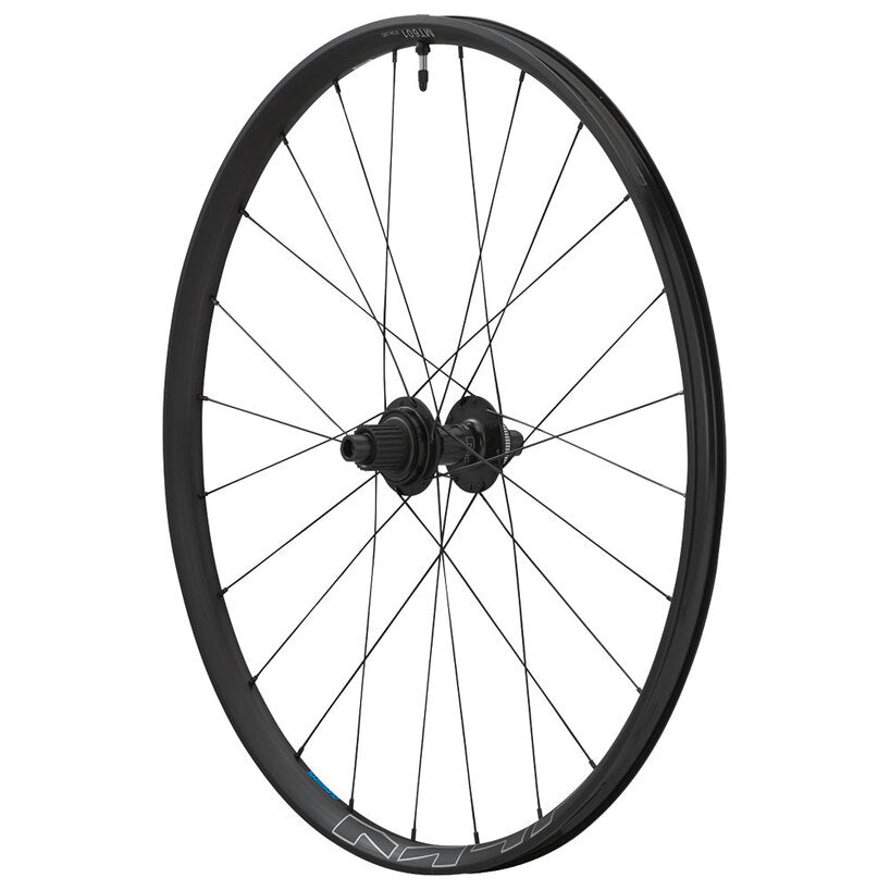 WHEEL, WH-MT601-B-27.5, REAR, RIM 27.5, 24H, FOR 12-S, R:12MM E-THRU, TUBELESS, OLD:148MM, BLACK, W/TUBELESS TAPE, FOR CL DISC