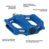 PEDAL, PD-EF202, FLAT, W/O REFLECTOR, BLUE