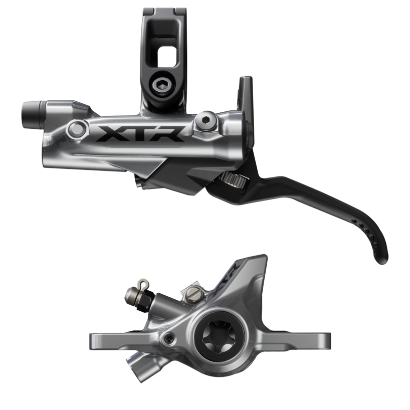 DISC BRAKE ASSEMBLED SET/J-kit, XTR, BL-M9220(L), BR-M9200(F), W/O ADAPTER, METAL PAD (W/O FIN), SM-BH90-SS 1000MM (BLACK), W/CONNECTER INSERT