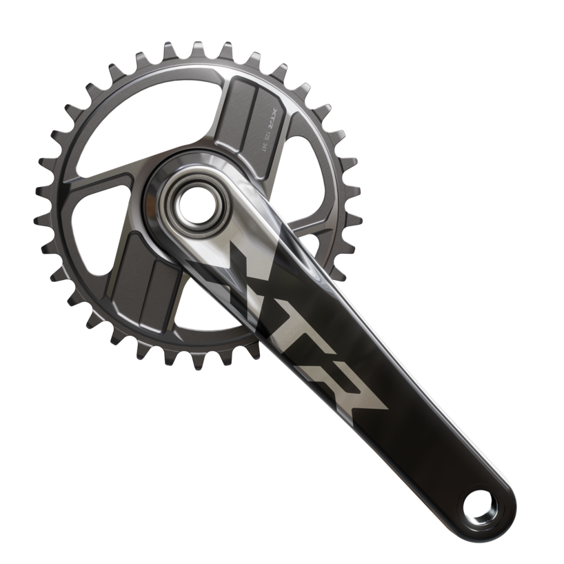 FRONT CHAINWHEEL, FC-M9220, XTR, FOR REAR 12-SPEED, HOLLOWTECH 2, 170MM, W/O CHAINRING, W/O CG, W/O BB PARTS