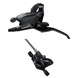 DISC BRAKE ASSEMBLED SET, ST-EF505(7R), 7SPD, BR-MT200(R), W/O ADAPTER, RESIN PAD, W/ OLIVE & CONNECTER INSERT,1 700MM HOSE (SM-BH59-SS BLACK), 600/300MM SP41