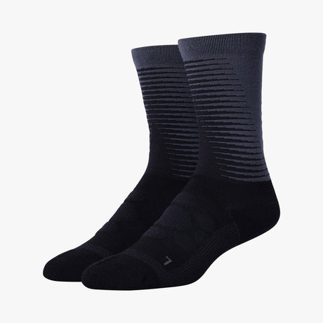S-PHYRE MERINO TALL SOCKS, BLACK/GRAY, S/M (SHOE SIZE 36-40)