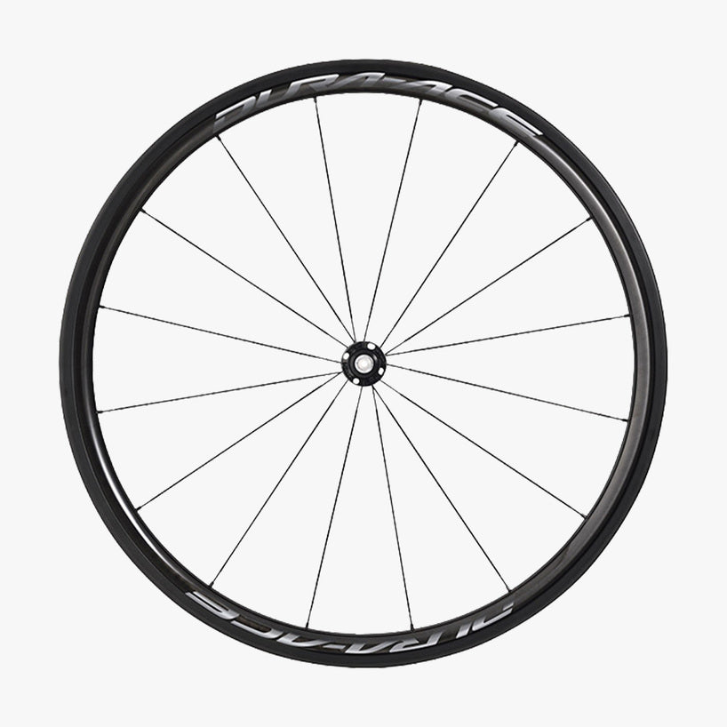WHEEL, WH-R9100-C40-TU FRONT 16H, RIM:CARBON TUBULAR OLD:100MM, W/O WHEEL BAG