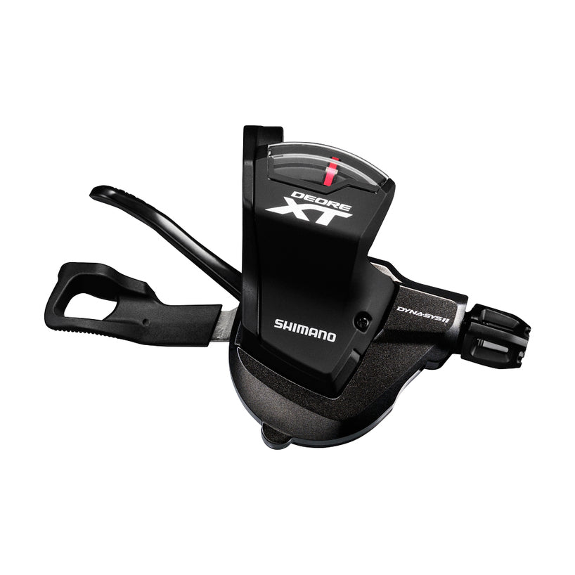 SHIFT LEVER, SL-M8000, DEORE-XT, RIGHT:11-SPD, W/ OPTICAL GEAR DISPLAY, W/BASE CAP, BLACK
