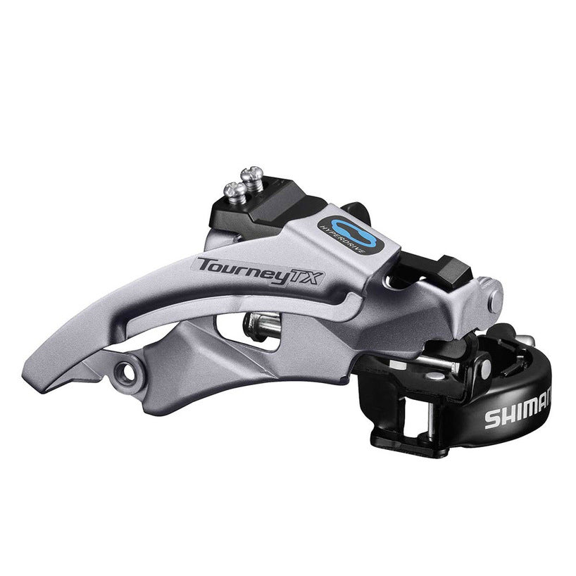 FRONT DERAILLEUR, FD-TX800-TS6, TOURNEY TX, TOP-SWING,DUAL-PULL BAND-TYPE 34.9MM(W/31.8MM & 28.6MM ADAPTER) CS-ANGLE:66-69, FOR 42/48T,CL:47.5/50MM