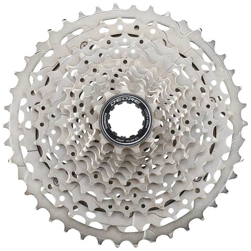 CASSETTE SPROCKET, CS-M5100, 11-42T, DEORE, 11-SPEED, 11-13-15-17-19-21-24-28-32-37-42T