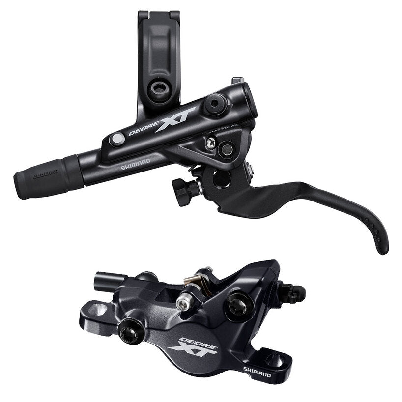 DISC BRAKE ASSEMBLED SET/J-KIT, DEORE XT, BL-M8100(L), BR-M8100(F), METAL PAD(W/FIN), 1000MM HOSE(SM-BH90-SBM BLACK)