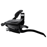 SHIFT/BRAKE LEVER, ST-EF500-2L, LEFT 2-SPEED, 1800MM INNER, EZ-FIRE PLUS, 4F-ALLOY, FOR V-BRAKE (NEED POWER MODULATOR), BLACK