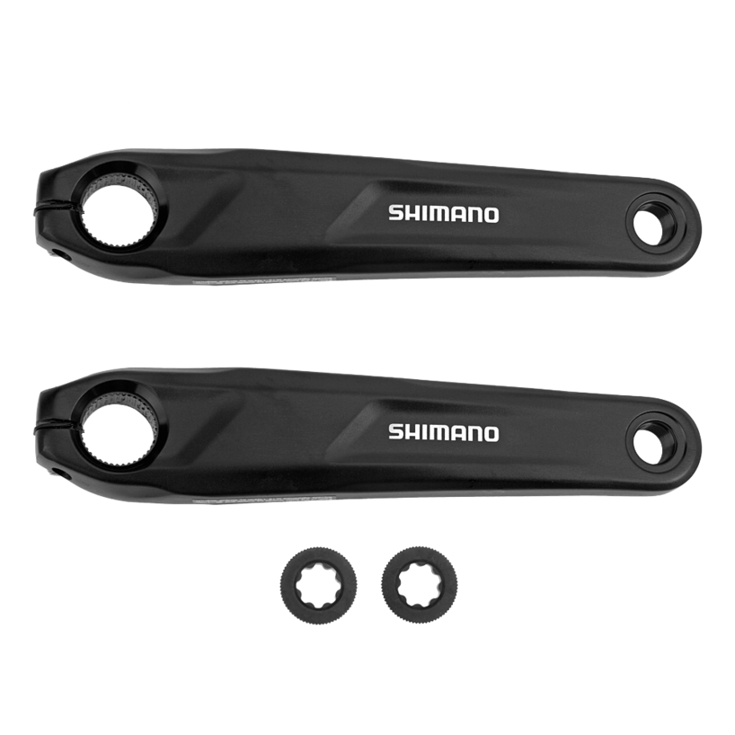 CRANK ARM SET, FC-EM600, 160MM, W/O CHAINRING, W/O CG, CHAIN CASE NOT COMPATIBLE, BLACK