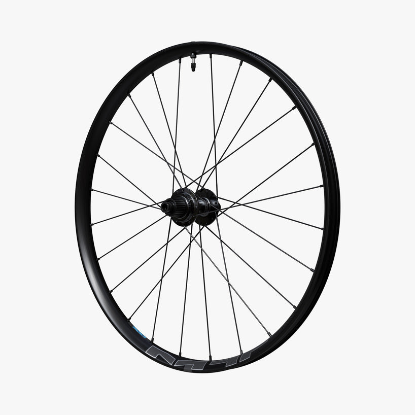 WHEEL, WH-MT620-B-27.5, F&R:24H, FOR 12S, F:15/R:12MM E-THRU, TUBELESS, OLD:110/148MM, BLACK, W/ STD STICKER, CL DISC
