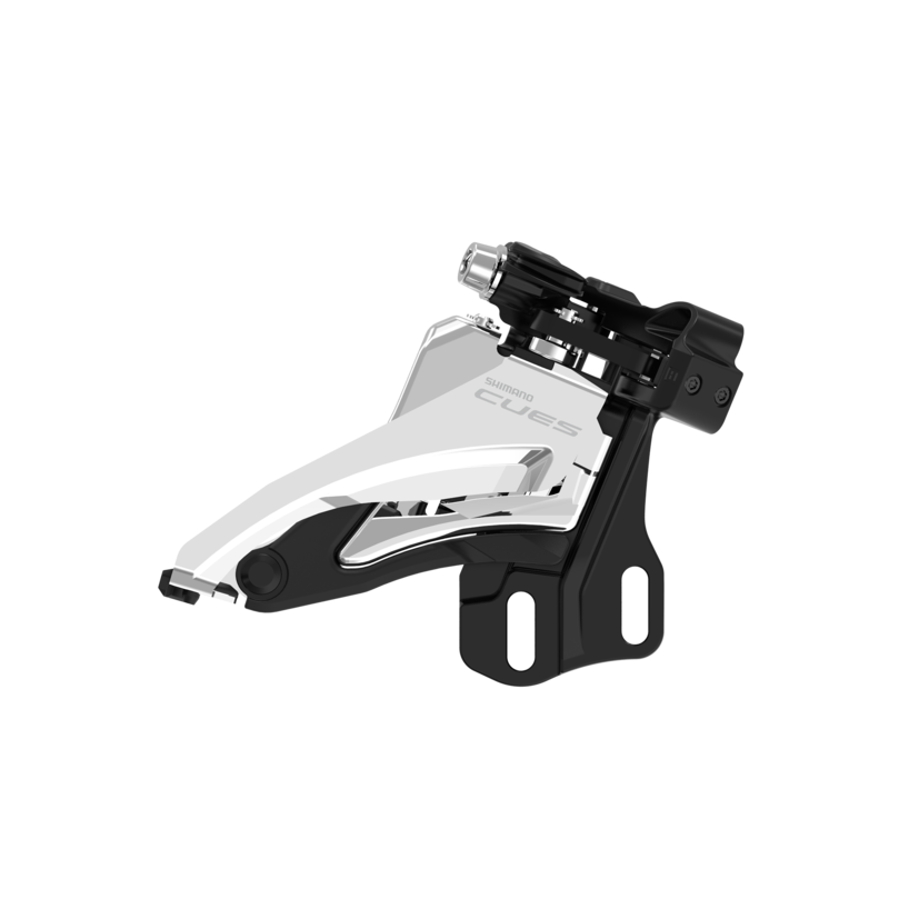 FRONT DERAILLEUR, FD-U4000-E, CUES, FOR 2X9/10, SIDE SWING, FRONT-PULL, E-TYPE (W/O BB PLATE), CS-ANGLE: 64-69, FOR TOP GEAR: 36T/40T, CL: 48.8/51.8MM