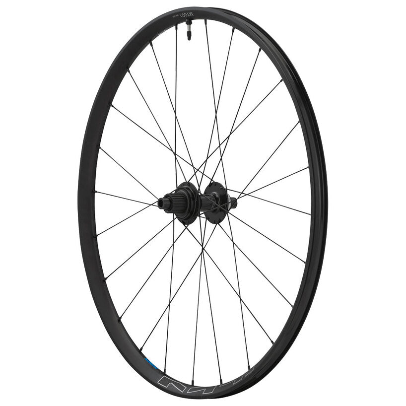 WHEEL, WH-MT601-B-29, FRONT, RIM 29, 24H F:15MM E-THRU, TUBELESS, OLD:110MM, BLACK, W/TUBELESS TAPE, FOR CL DISC