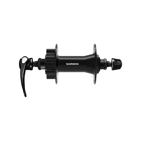 FRONT HUB, HB-QB400, FOR DISC BRAKE (6 BOLT) 36H, QR:133MM(BLACK), OLD:100MM, BLACK