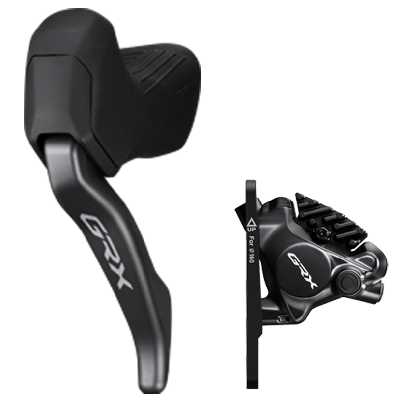 DISC BRAKE ASSEMBLED SET/J-kit DIRECT, GRX, BL-RX825(L), BR-RX820(F), FOR 160MM ROTOR, RESIN PAD (W/FIN), W/CONNECTER INSERT, 1000MM HOSE (SM-BH90 BLACK)