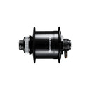 HUB DYNAMO, DH-UR705-3D, 6V 3W, FOR DISC BRAKE(CENTER LOCK), 36H, OLD:100MM, FOR 12MM E-THRU AXLE(W/O AXLE), E2 TERMINAL, W/SM-DH10, BLACK