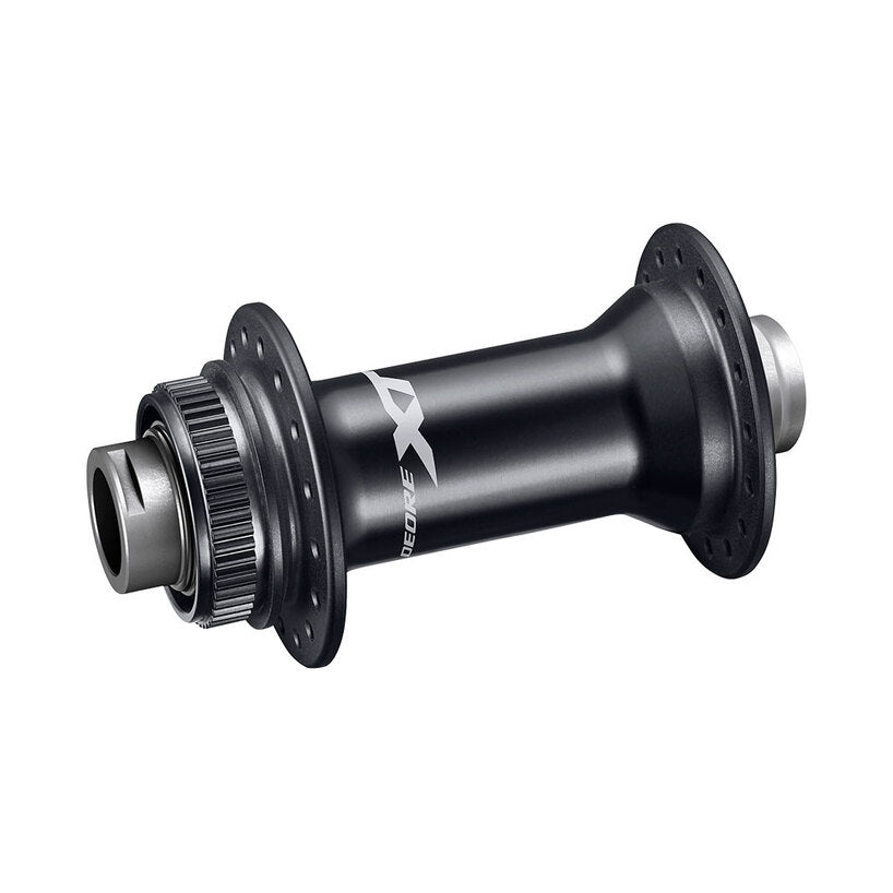 FRONT HUB, HB-M8110, DEORE XT, CENTER LOCK DISC 28H, 15MM THRU TYPE AXLE(W/O AXLE), OLD 100MM, W/O LOCK RING