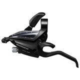 SHIFT/BRAKE LEVER SET, ST-EF500-2A, 3X8 SPEED, EZ-FIRE PLUS, 2F-ALLOY, FOR V-BRAKE, BLACK