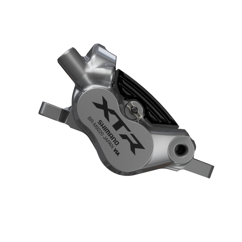 HYDRAULIC DISC BRAKE, BR-M9220, XTR, 4-PISTON, FRONT OR REAR, W/O ADAPTER, W/P04C-MF METAL PAD (W/FIN)