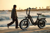Heybike  Ranger S 2.0  Foldable Step-Thru Fat-Tire 750W Ebike, 55 Miles Max Range, 28MPH - UL Certified - Black