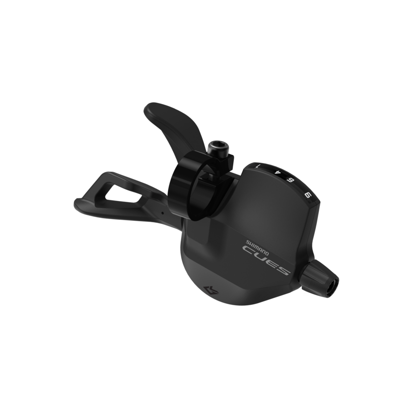 SHIFT LEVER, SL-U4010-9R, CUES, RIGHT, 9-SPEED RAPIDFIRE PLUS, 2050MM INNER, W/ OPTICAL GEAR DISPLAY, W/OT-SP41 BLACK OUTER 600X300MM
