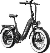 Heybike  Ranger S 2.0  Foldable Step-Thru Fat-Tire 750W Ebike, 55 Miles Max Range, 28MPH - UL Certified - Black