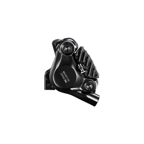 HYDRAULIC DISC BRAKE, BR-R7170, 105, FRONT, FLAT MOUNT, W/BRACKET FOR 140/160MM ROTOR (ASSEMBLED FOR 160), W/L03A RESIN PAD (W/FIN)