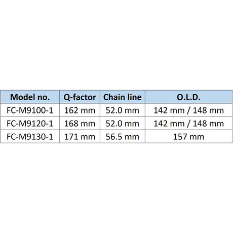 FRONT CHAINWHEEL, FC-M9130-1, XTR, 12-SPEED, HOLLOWTECH 2, 175MM, W/O CHAINRING, W/O CG, W/O BB, CHAIN LINE 56.5MM