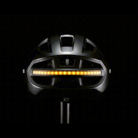 Steering Remote Smart Riding Helmet with Bike Headlight and Tail Light GlowGuard