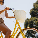 Dreamcatcher Handwoven Cane Bike Basket