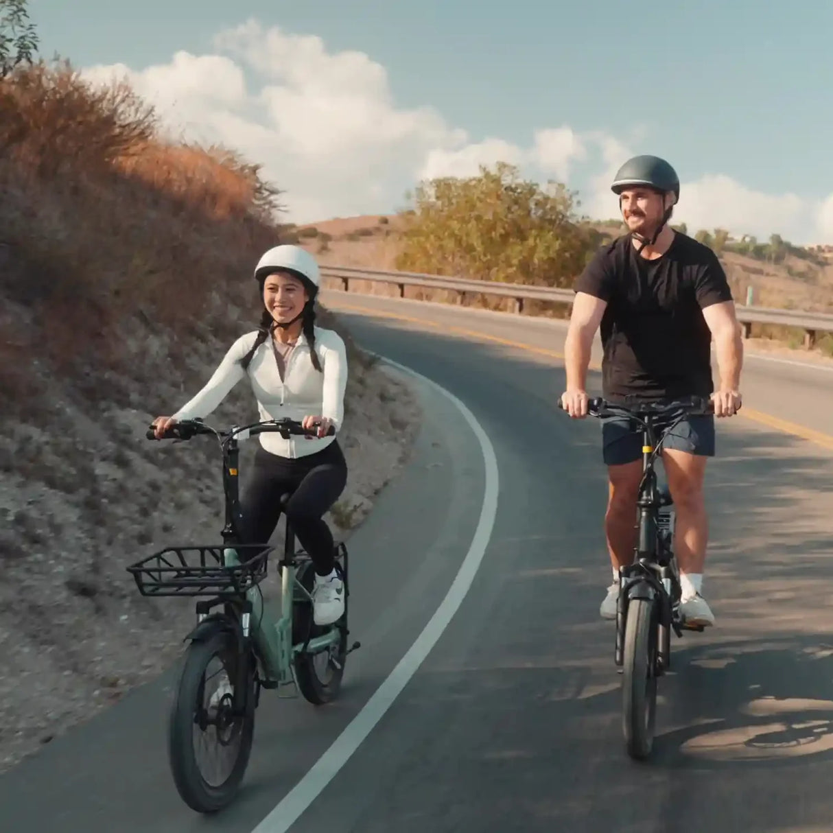 OKAI FlexMov EBF10 Folding Electric Bike for Adults 350W Long Range 59 Miles 20x3 Fat Tires