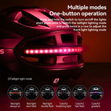 Steering Remote Smart Riding Helmet with Bike Headlight and Tail Light GlowGuard