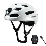 Steering Remote Smart Riding Helmet with Bike Headlight and Tail Light GlowGuard