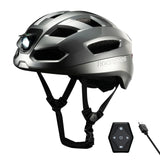Steering Remote Smart Riding Helmet with Bike Headlight and Tail Light GlowGuard