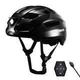 Steering Remote Smart Riding Helmet with Bike Headlight and Tail Light GlowGuard