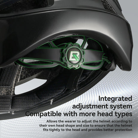 Steering Remote Smart Riding Helmet with Bike Headlight and Tail Light GlowGuard